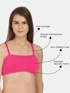 Tweens Pack Of 3 Full Coverage All Day Comfort Low Support Workout Bra