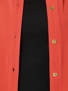 The Roadster Lifestyle Co.  Shirt Collar Regular Shirt With Shorts Co-Ords