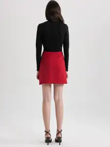 DeFacto Pleated A-Line Mini  Skirt