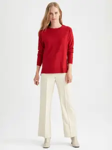DeFacto Round Neck Acrylic Pullover