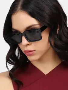 HAUTE SAUCE by  Campus Sutra Women Square Sunglasses with Polarised Lens