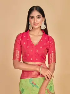 MIMOSA Ethnic Motifs Woven Design Zari Banarasi Saree