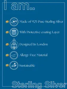 Accessorize London Women 925 Sterling Silver Plated Long Leaf Necklace