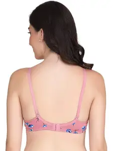 Aamarsh Pack Of 2 Floral Printed 360 Degree Support Full Coverage Minimizer Bra