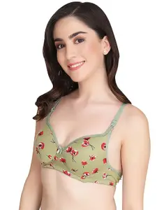 Aamarsh Floral Printed Full Coverage Minimizer Bra - 360 Degree Support
