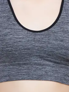 PLUMBURY Full Coverage All Day Comfort Removable Padding Rapid-Dry Workout Bra