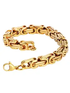 MEENAZ Gold-Plated Stainless Steel Link Bracelet