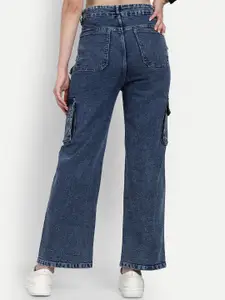 Next One Women Smart Wide Leg High-Rise Cotton Stretchable Jeans