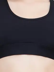 PLUMBURY Full Coverage All Day Comfort Removable Padding Rapid-Dry Sports Bra