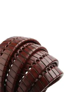 The Roadster Lifestyle Co. Men Braided Leather Casual Belt