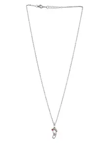 UNIVERSITY TRENDZ Silver Plated Pendant With Chain