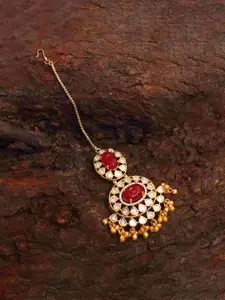 Mirana Gold-Plated Bridal Choker Necklace & Earrings