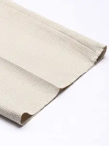 Van Heusen Men Mid-Rise Checked Slim Fit Trousers