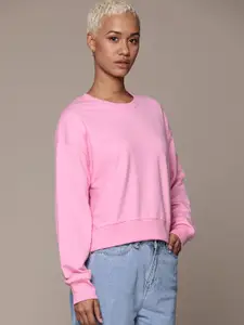 Roadster Women Solid Sweatshirt