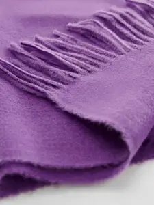 MANGO Fringed Edge Soft Scarf