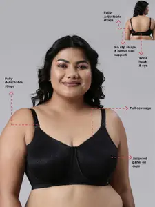 Enamor Non Padded Wired Full Coverage Detachable Strap for Multiway Styling Minimizer Bra