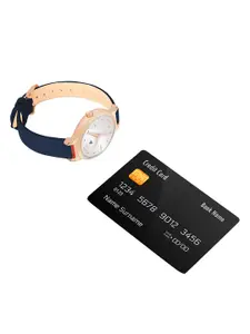 DressBerry Women Leather Straps Analogue Watch DB-203-Silver