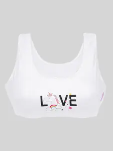 DChica Girls Pack Of 2 Full Coverage All Day Comfort Non Padded Cotton Workout Bra