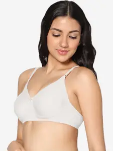 In Care Pack Of 2 Full Coverage Non Padded Pure Cotton T-shirt Bra With All Day Comfort