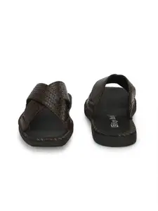 Eego Italy Men Textured Comfort Sandals