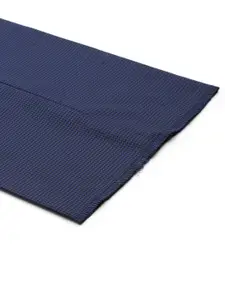 Louis Philippe Men Checked Slim Fit Formal Trousers