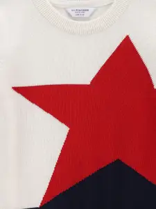 U.S. Polo Assn. Kids Boys Graphic Printed Pure Cotton Pullover