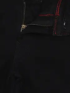 Allen Solly Junior Boys Slim Fit Mid-Rise Clean Look Stretchable Cropped Jeans