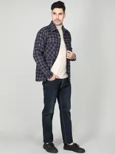 Dlanxa Checked Single-Breasted Overcoat