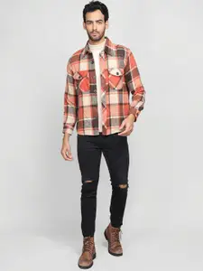 Dlanxa Checked Single-Breasted Trench Coat