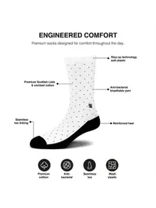 SockSoho Men Pack Of 4 Patterned Calf-Length Socks