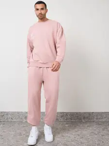 Styli Men Fleece Relaxed Fit Jogger with Side Pockets