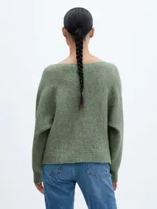 MANGO Oversize Self Design Pullover