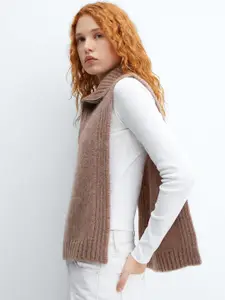 MANGO Mock Collar Sweater Vest