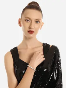 Zaveri Pearls Stone-Studded Link Bracelet