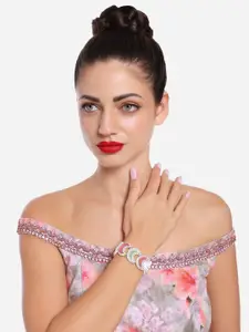 Zaveri Pearls Gold Plated Beaded Bracelet