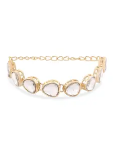 Zaveri Pearls Gold Plated Wraparound Bracelet