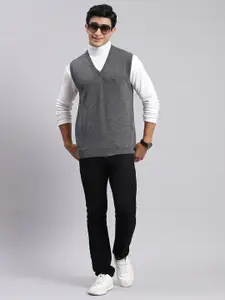 Monte Carlo Men V-Neck Woollen Sweater Vest