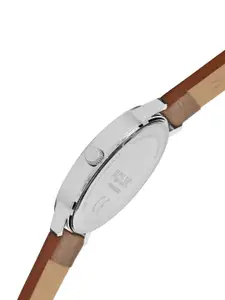 FCUK Men Printed Dial & Leather Straps Analogue Watch FK00018D