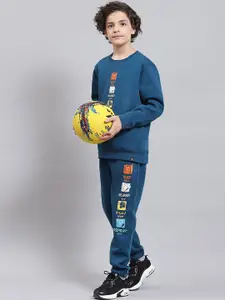 Monte Carlo Boys Graphic Printed Cotton Blend Tracksuits