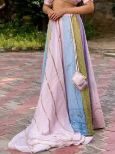 HOUSE OF JAMOTI Embroidered Ready to Wear Lehenga & Blouse With Dupatta