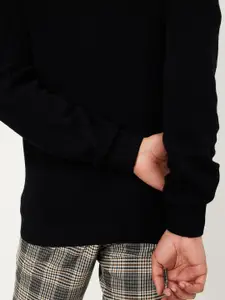 max Mock Collar Half Zipper Ribbed Pullover