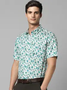 Allen Solly Slim Fit Floral Printed Spread Collar Pure Cotton Formal Shirt