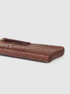Hidesign Women Textured Leather Zip Around Wallet