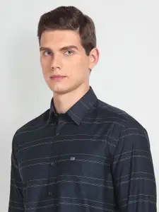 Arrow Sport Slim Fit Horizontal Stripes Cotton Casual Shirt