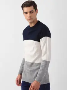 PETER ENGLAND UNIVERSITY Colourblocked Acrylic Pullover