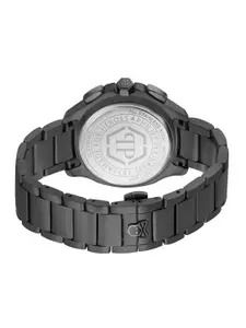 PHILIPP PLEIN Men Printed Dial & Stainless Steel Straps Analogue Watch PWSAA0723