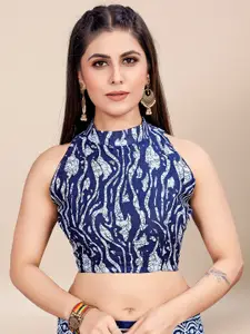 Saree mall Ethnic Motifs Printed Poly Cotton Bagh Sarees