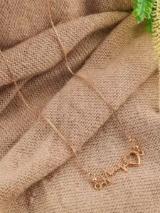 FIMBUL Gold Plated Pendant With Chain