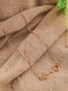 VAGHBHATT Gold Plated Pendant With Chain