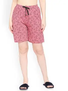 zebu Typographic Printed Round Neck Short Sleeves Pure Cotton T-shirt & Shorts